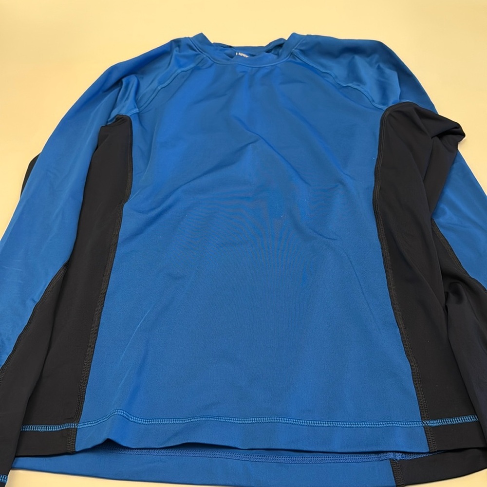 Lands End Men's Long Sleeve Swim Tee, Size S
